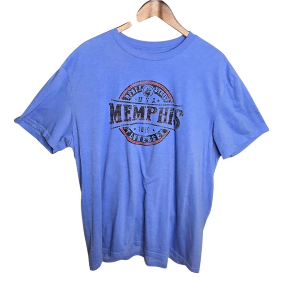 Beale Street Memphis‎ Tennessee Graphic T-Shirt USA Travel Tee Mens Size 2XL? - Picture 1 of 4